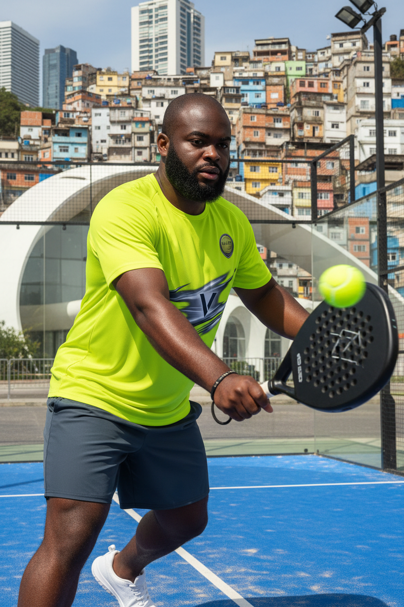VALEN Aerodynamic Style Jaune - Action padel architecture brésilienne