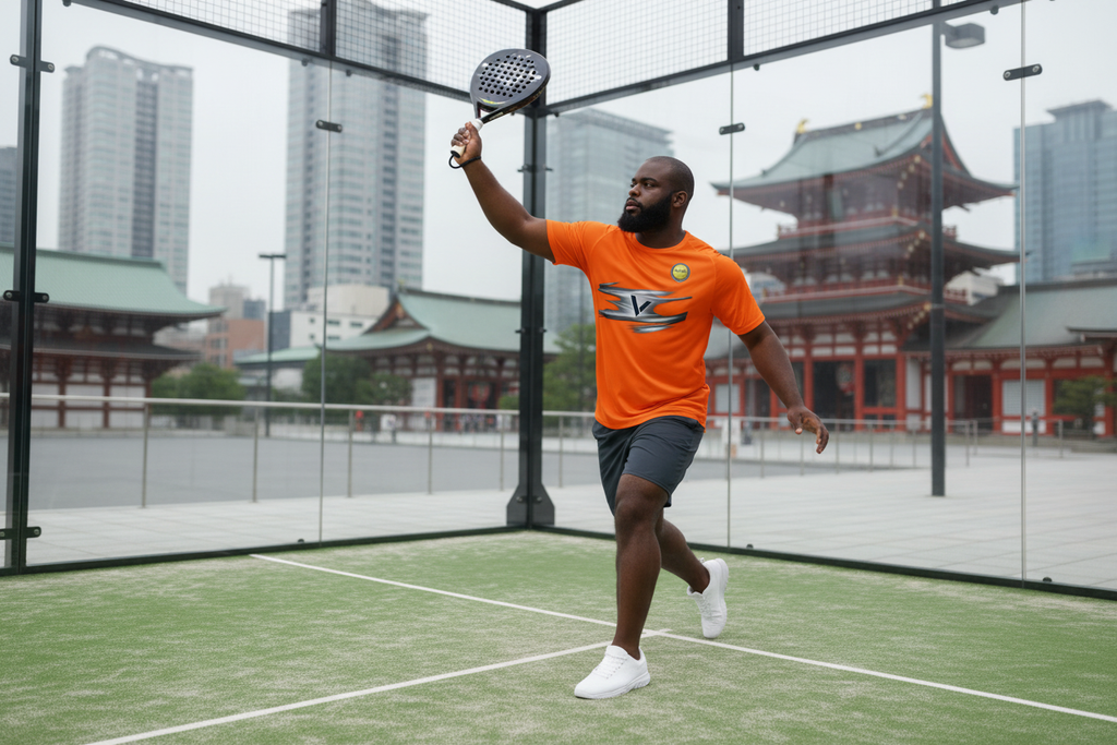 VALEN Aerodynamic Style - Joueur padel architecture japonaise