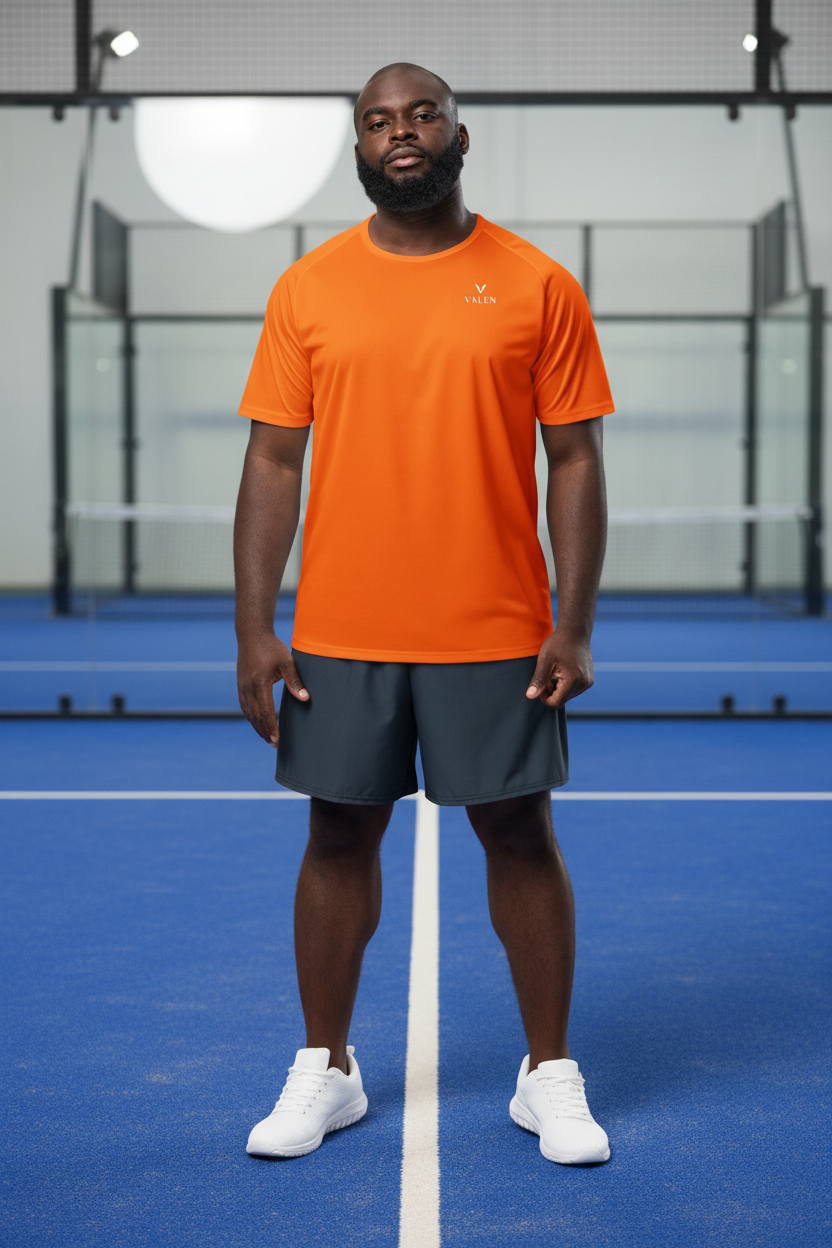 VALEN Classique Intemporel Orange - Mannequin fond padel