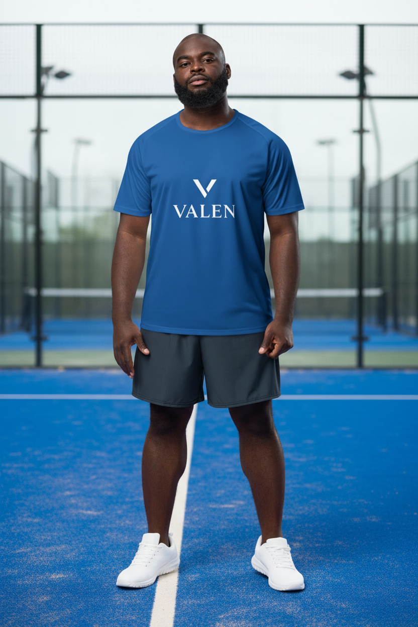 VALEN Classique Logo Bleu Royal - Mannequin fond padel