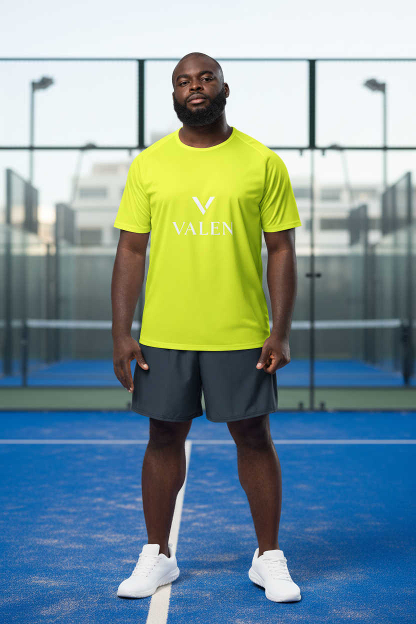 VALEN Classique Logo Jaune - Mannequin fond padel