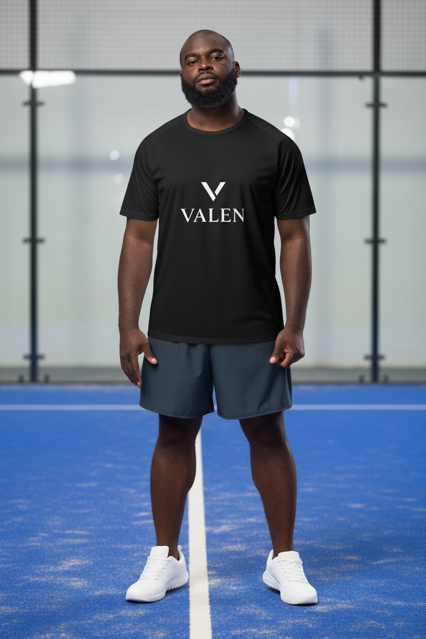 VALEN Classique Logo Noir - Mannequin fond padel