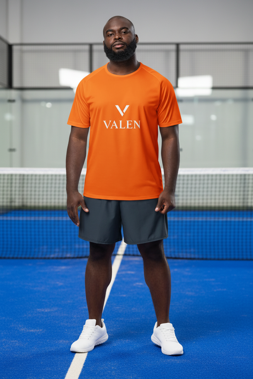 VALEN Classique Logo Orange - Mannequin fond padel