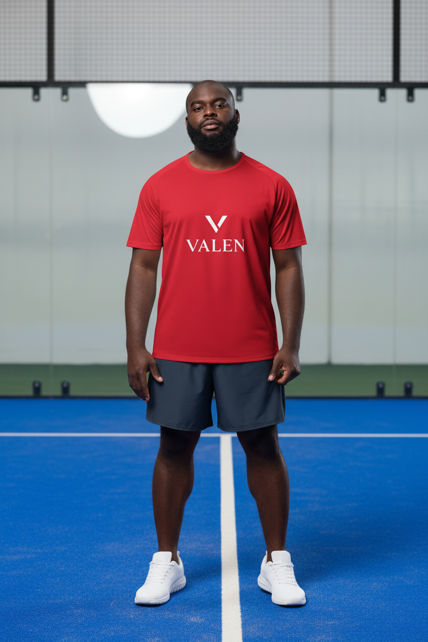 VALEN Classique Logo Rouge - Mannequin fond padel